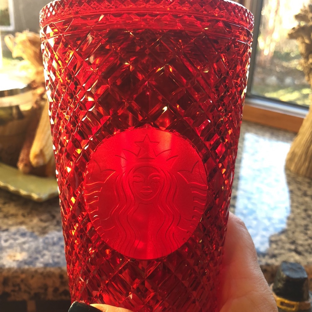 16 oz Starbucks 2021 Christmas red studded tumbler ** new ** - Picture 2 of 3